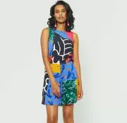 NWT Gorman x Jamilla Okubo Patchwork Punch Playsuit [6] Dress Sleeveless Print