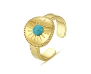 ANGORA 18K Gold Layered New Beggings Ring (Open Size)