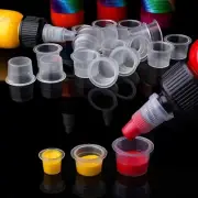 DGT 300pcs Ink Caps Tattoo Ink Cups Mixed #11 Small #14 Medium #17 Large Pigm...