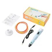 LCD Screen 3 Free Filaments Doodle Drawing Kid Gift 3D Printing Pen Set Printer