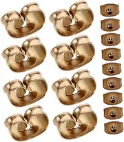 Beavorty 100pcs Earring Backs Locking Secure Supply Butterfly Fasteners for DIY Jewelry Making Versatile Ear Lock for Hook Earrings