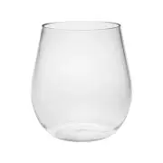 Set of Four Clear Tritan Plastic Balloon or Round Bowl Stemless All Purpose W...