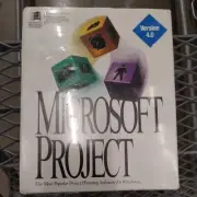 WINDOWS MICROSOFT PROJECT V4.0 VINTAGE SOFTWARE W/ 3.5" DISKETTES