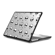 MacBook Pro 14-inch (M1 - M4) Impact Case Cute White UFO Space Alien Drawing Pattern