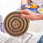 Cushioned Pot Holder Heat-resistant Table Mat Wooden Magnetic Coaster Trivet Set