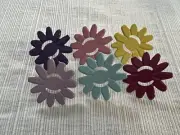 36 - 1” Scrapbooking Ribbon Brads Daisies Crafts Cards Embellishments