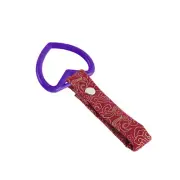 Car Accs JDM Heart Shape TSURIKAWA Purple Ring Red Clouds Nylon Handle Strap
