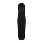 [Jean Paul Gaultier] Jean Paul Gaultier-Black Mesh Long Dress With Sequins-Donna S STAND