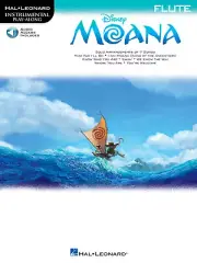 Moana Disney Movie for Flute Solo Sheet Music Play-Along Song Book Online Audio