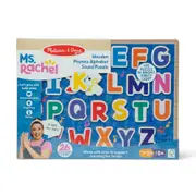Melissa & Doug Ms. Rachel Alphabet Phonics Wood Puzzle 26x35cm Kids Toy 2y+