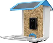 Solar Smart Bird Feeder with Camera 1080HD Night Vision Camera AI Recognition Bird Species Feeder with APP Connection Auto Capture Bird Videos