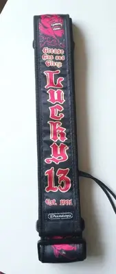 DUNLOP Guitar Strap Lucky 13 Thirteen. Gas And Glory. NEW OLD STOCK RARE