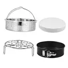 Steamer Basket, Egg Rack Holder, 7" Non-stick Springform Cake Pan, 50 Pcs Cake
