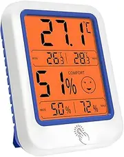 KEWO Digital Hygrometer Indoor Thermometer Humidity Gauge with Large Backlit LCD Screen