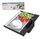 Stainless Steel Roll Up Dish Drying Rack - Multipurpose Portable Dish Drainer...