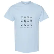 Zodiac Horoscope Astro Astrological Symbol Sign Men T Shirt Tee Top - Light Blue