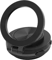 MENDUNER Magnetic Phone Holder with Vacuum Suction & 360° Rotation - 1.5kg Adsorption for Car/Dashboard/Desk, Portable Stand for Live Streaming (Black)