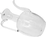 Vaguelly Glass Teapot Elegant Clear Design for Loose Leaf Tea Convenient Pitcher with Comfortable Handle Timeless Style for Home and Kitchen for Tea Lovers