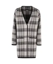 checked cardigan S,M Gray