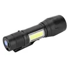 New Portable Lightweight USB Rechargeable LED Flashlight COB Lamp Torch