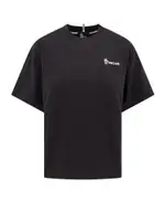 [Moncler Grenoble] Moncler Grenoble-Cotton T-Shirt With Frontal Logo-Donna XS