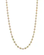 Roberto Coin 18K Yellow Gold Diamond Principessa Flower Necklace, 17