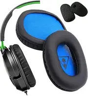 V-MOTA Ear Pads + Mic Windproof Sponge Replacement Compatible with Turtle Beach Ear Force Recon 50x 50p 50 60p 150 70 70N 70X Gaming Headphones (1 Set) (Black)