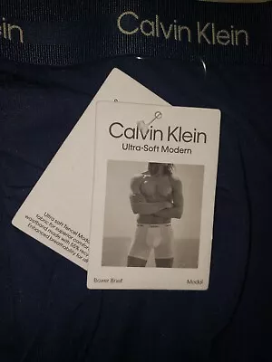 Calvin Klein Ultra Soft Modern Boxer Brief / Shadow Blue