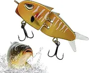 Glide Baits for Bass,Swimbait Fishing Lures | Realistic Lifelike Multi Segment Jointed Slow Sinking Swimbaits for Trout Walleye Pike Crappie