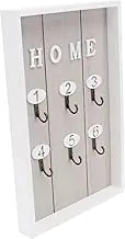 Happyyami 1Pc Wall Mounted Key Holder Box Stylish Multi Purpose Wall Hanging Storage for Home Grey Design for Key Organization and Decoration