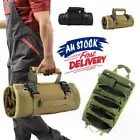 Tool Bag Canvas Roll Up Pouch Electrician Kit Storage Holder Wrench Organizer AU