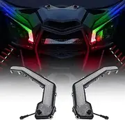 2022 Car Accessories Maverick, for CAN-AM, X3 Fang Light App and Remote Sync Control RGB Color LED UTV/Turn Signal Lights LED Center Grill Light