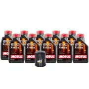10L Motul 8100 X-MAX 0W40 Wix Filter Motor Oil Change Kit API SN (for: Honda)