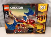 LEGO - 31102 - Fire Dragon - 3 in 1 - New Factory Sealed - Retired - Ships Fast!