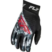 Fly Racing 2025 Pro Lite Gloves - Kryptek - Black/Red/Grey Medium 378-047M