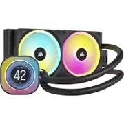 [CW-9061007-WW] iCUE LINK H100i LCD Liquid CPU Cooler with 240mm Radiator, QX120 RGB Fan