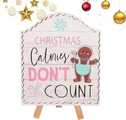Gingerbread Christmas Sign, Gingerbread Table Decor, Christmas Gingerbread Sign, Gingerbread Farmhouse Decor, Wood Gingerbread Sign, Holiday Gingerbread Sign, for Christmas Party