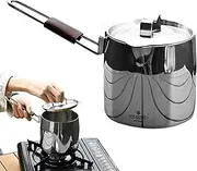 Outdoor Cooking Pot | Portable Cooking Pots | Dishwasher Safe Cooking Pot | Induction Sauce Pan with 572ML, Lightweight Sauce Pan for Camping, Ergonomic Handle Camping Pan