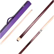 Dyed Maple Pool Snooker Billiard Cue Stick Purple 12.5mm Tip + Purple Case