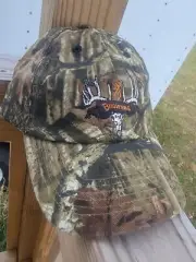 Browning Real Tree Camouflaged Hunting Hat Snap Back Distressed Style Hat