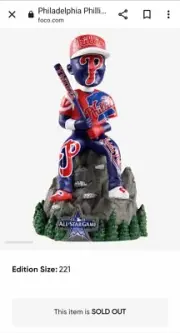 2021 PHILADELPHIA PHILLIES ALL STAR BOBBLEHEAD ON PARADE Limited #d/221 MLB FOCO