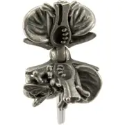 Flower Anatomy Keychain with Honeybee - Botany, Plant Biology