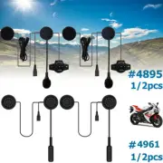 1/2 Pack Motorcycle Helmet Headset Bluetooth Waterproof Headphone Hands Free