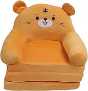 Foldable Kids Sofa, Comfortable Cartoon Portable Toddler Couch, Plush Fabric and Sponge Children Sofa Bed for Bedroom, Tatami Mats (3 Layers)