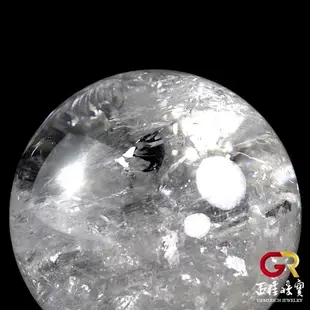 【正佳珠寶】白水晶 頂級彩虹白水晶球 6.4kg 白水晶擺件｜特製木座(頂級彩虹光)