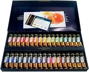 Honsell 86034 Mijello Mission Gold Watercolour Paint Set with 34 Tubes of 15 ml, Advanced Artist Watercolour Paint, Intense Luminosity, No Cobalt or Cadmium Pigments