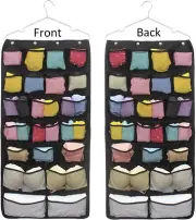 Oxford Hanging Closet Organizer for Underwear, Stocking, Bra and Sock