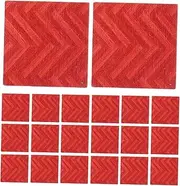 Yardwe Detailed Miniature Dollhouse Flooring 27pcs Wooden Floorboards for Toy Furniture