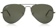 Ray-Ban RB3025 Aviator Polarized 004/58 Men's Sunglasses Grey Size 58