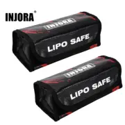 INJORA 2PCS LiPo Battery Safe Bag Fireproof Storage Pouch (185*75*65mm)